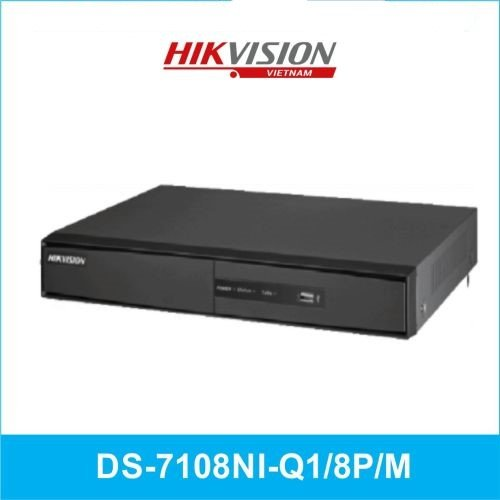 HIKVISION%20DS-7108NI-Q1/8P/M,%208Kanal%20PoE,%204Mpix,%20H265+,%201%20HDD%20Desteği,%201520P%20Kayıt,%2060Mbps%20Bant%20Genişliği,%20Metal%20Kasa,%20NVR