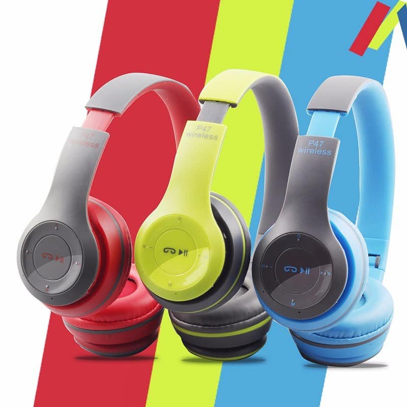 P47%20Bluetooth%20Kablosuz%20Kulaklık%20Mp3%20(Mavi)