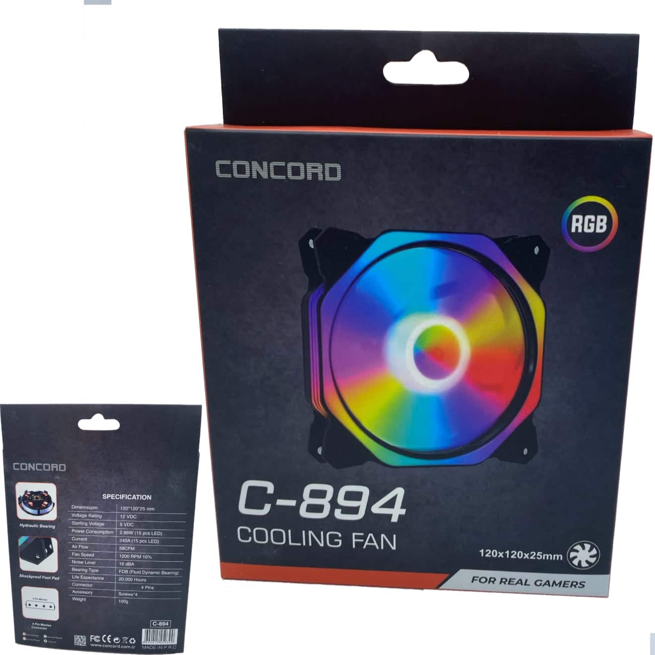 Rgb%203%20Renk%20Rainbow%20Gökkuşağı%2012%20CM%20Kasa%20Geniş%20Fan%20Concord%20C-894