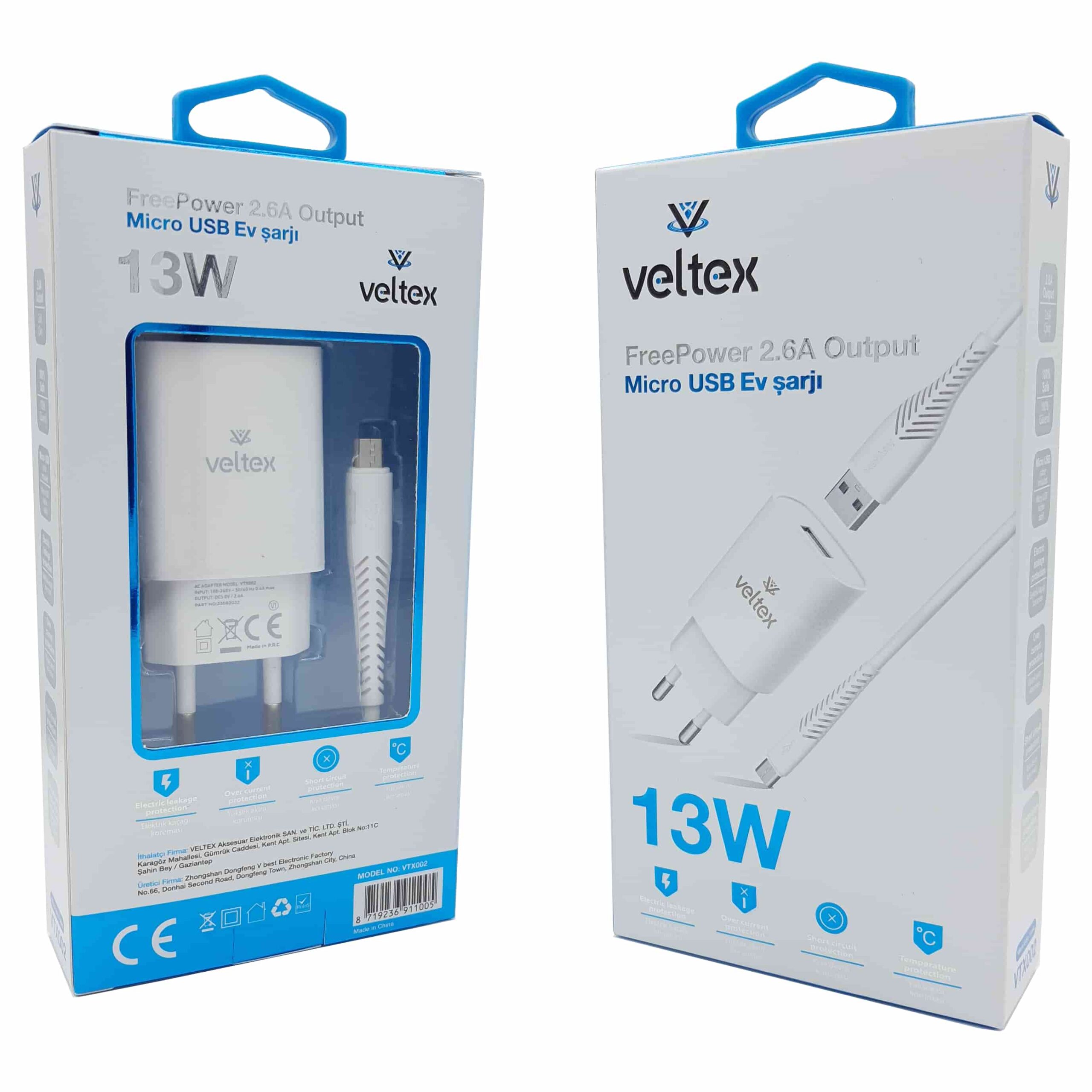 13W%202.6A%20Micro%20Şarj%20Aleti%20Veltex%20VTX002