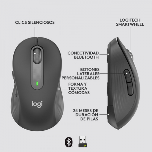 LOGITECH%20910-006253,%20M650%20Signature,%20Siyah,%20Sağ%20El,%20USB%20Nano%202,4G%20Kablosuz,%204000dpi,%20Optik,%205%20Tuşlu,%2024ay%20Pil%20Ömrü,%20Sessiz%20Mouse