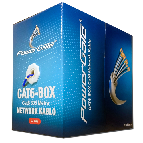 POWERGATE%20CAT6-BOX-BL,%2023AWG%200,57mm,%20UTP,%20CAT6%20Kablo,%20305m,%20Mavi