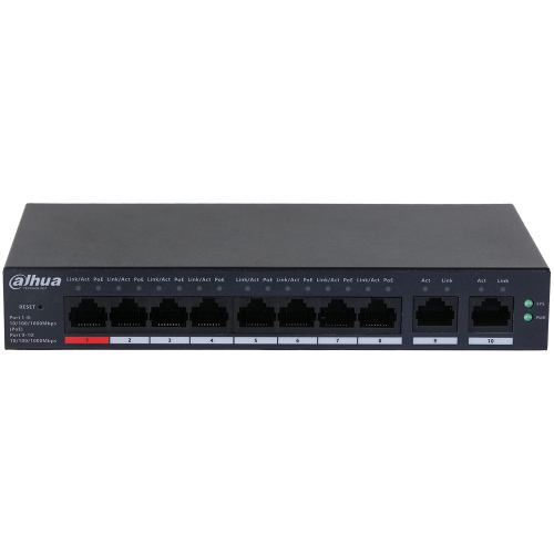 DAHUA%20CS4010-8GT-110,%208%20Port,%20Gigabit,%208%20Port%20PoE,%20110W,%20+2%20Port%20Uplink,%20Cloud%20Yönetilebilir,%20Switch