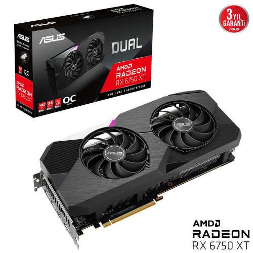 ASUS%20DUAL-RX6750XT-O12G,%2012Gb,%20192Bit,%20GDDR6,%201xHDMI,%203xDP,%20GAMING%20Ekran%20Kartı