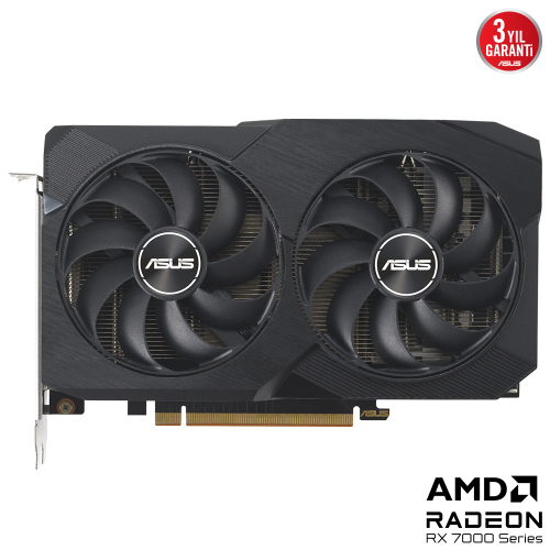 ASUS%20DUAL-RX7600-O8G-V2,%208Gb,%20128Bit,%20GDDR6,%201xHDMI,%203xDP,%20GAMING%20Ekran%20Kartı