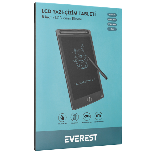 EVEREST%20EV-DY100,%208.5’’,%20Dijital%20Yazı%20Tahtası,%20(Siyah)