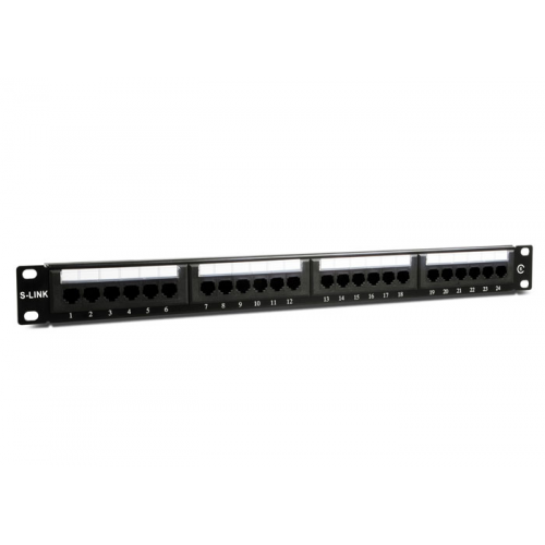 S-LINK%20SL-F624%20Cat6%20Patch%20Panel,%2024-Port,%20UTP,%201U