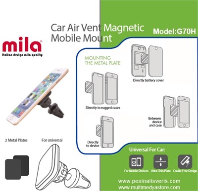 MILA%20Klima%20Peteğine%20takılan%20Magnetli%20Araç%20tutucu