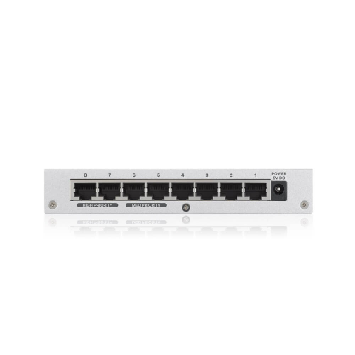 ZyXEL%20GS-108B%20V3,%208%20Port,%20GigaBit,%20Metal%20Kasa,%20Yönetilemez,%20Masaüstü%20Switch