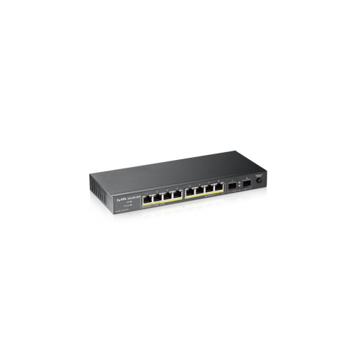 ZyXEL%20GS1100-10HP,%208%20Port,%20Gigabit,%208Port%20PoE%20130W%20+2Port%20GigaBit%20SFP,%20Yönetilemez,%20Masaüstü%20Switch