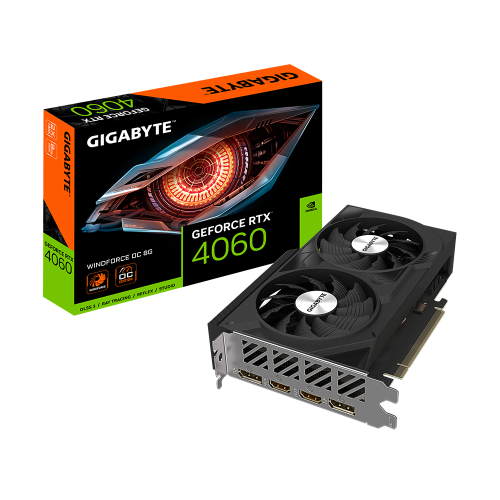 GIGABYTE%20GV-N4060WF2OC-8GD,%20RTX4060%20WINDFORCE%20OC,%208Gb,%20GDDR6,%20128BIT,%202xHDMI,%202xDP,%20GAMING%20Ekran%20KARTI