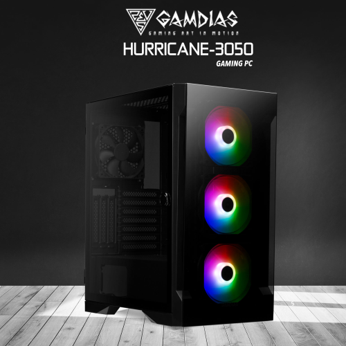 GAMDIAS%20HURRICANE-3050,%20i5-13400F,%2016Gb%20DDR5%20Ram,%20500Gb%20NVMe%20SSD,%208Gb%20GDDR6%20RTX3050%20Ekran%20Kartı,%20750W%20Kasa,%20Free%20Dos%20GAMING%20PC