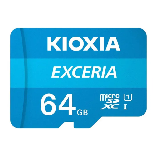 KIOXIA%2064GB%20Exceria,%20UHS-1,%20CL10,%20100Mb/s,%20MicroSD%20Kart%20Bellek%20(SD%20Adaptörlü)