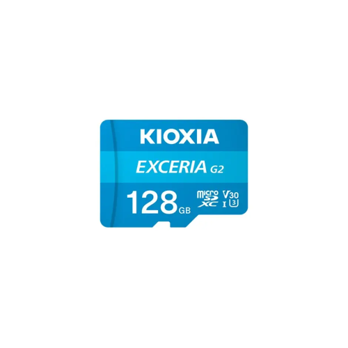 KIOXIA%20128GB%20ExceriaG2,%20U1%20V30%204K,%20CL10,%20100Mb/s,%20MicroSD%20Kart%20Bellek%20(SD%20Adaptörlü)