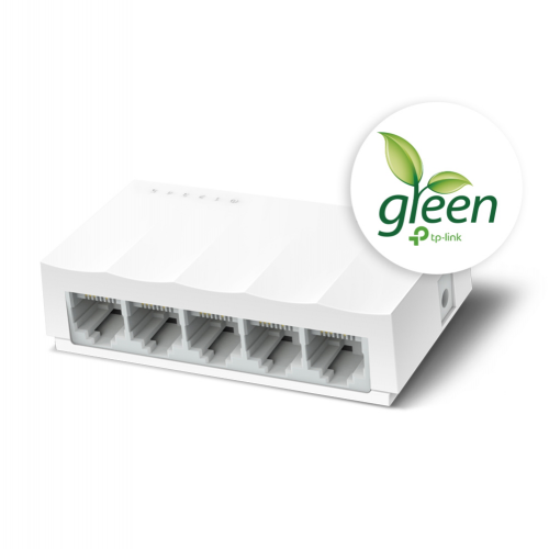 TP-LINK%20LS1005,%20Green%20Tech,%205%20Port,%20MegaBit,%20Yönetilemez,%20Masaüstü%20Switch