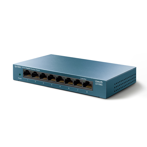 TP-LINK%20LS108G,%20Green%20Tech,%208%20Port%20GigaBit,%20Yönetilemez,%20Masaüstü%20Switch