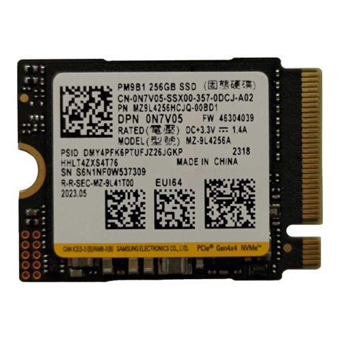 SAMSUNG%20MZ-9L4256HCJQ-00BD1,%20256GB,%203300/1250,%20Gen4,%20NVMe%20PCIe%20M.2%202230%20SSD%20(Bulk-Kutusuz)