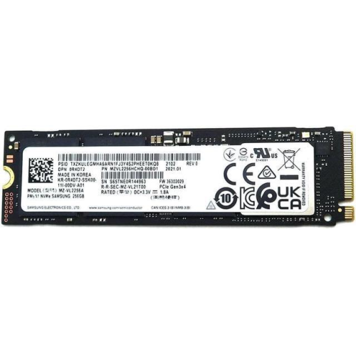 SAMSUNG%20MZ-VL2256HCHQ-00BD1,%20256GB%202050/1000%20Gen3,%20NVMe%20PCIe%20M.2%202280,%20SSD%20(Bulk-Kutusuz)