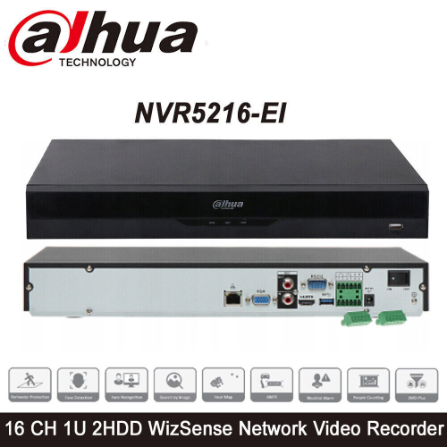 DAHUA%20%20NVR5216-EI,%2016Kanal,%2012Mpix,%20H265+,%202%20HDD%20Desteği,%201080P%20Kayıt,%20320Mbps%20Bant%20Genişliği,%20NVR