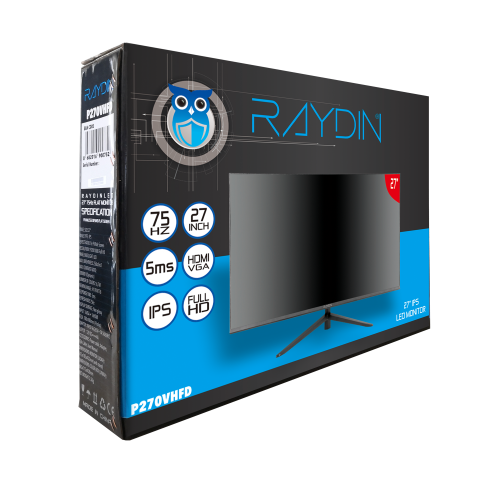 RAYDIN%20P270VHFD%2027’’%205ms,%2075Hz,%20Full%20HD,%20D-Sub,%20HDMI,%20Frameless,%20IPS%20LED%20Monitör