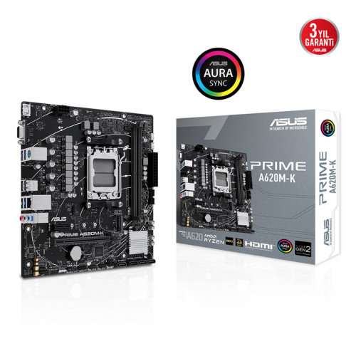 ASUS%20PRIME%20A620M-K,%202xDDR5,%201x%20M.2,%20D-SUB,%20HDMI,%20AMD%20Ryzen%207000%20Serisi,%20AM5%20Soket%20Anakart