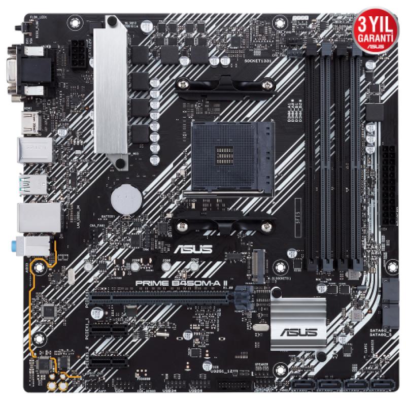 ASUS%20PRIME%20B450M-A%20II,%204xDDR4,%20M.2,%20D-SUB,%20DVI,%20HDMI,%20AM4%20Soket%20Anakart