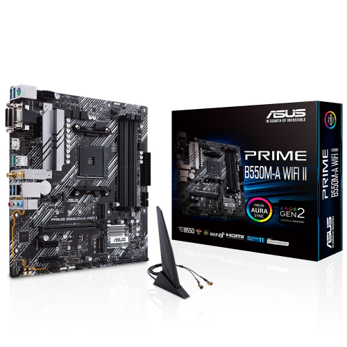 ASUS%20PRIME%20B550M-A%20WIFI%20II,%204xDDR4,%202x%20M.2,%20D-SUB,%20DVI,%20HDMI,%20Wi-Fi%206,%20Bluetooth%20v5.2,%20AM4%20Soket%20Anakart