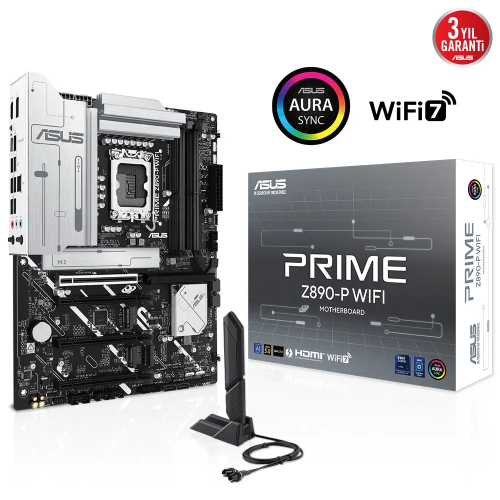 ASUS%20PRIME%20Z890-P%20WIFI,%207600MHz,%204xDDR5%204x%20M.2,%20HDMI,%20DP,%201xThunderbolt,%204xType-C,%20Wi-Fi%207,%20Bluetooth%205.4,%20Intel%20Core%20Ultra%20CPU(Seri%202),%20LGA1851%20Soket,%20Gaming%20Anakart