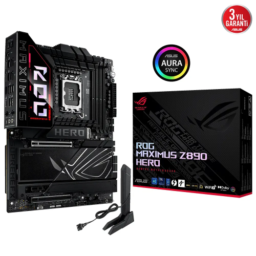 ASUS%20ROG%20MAXIMUS%20Z890%20HERO,%208800MHz,%204xDDR5,%20%206x%20M.2,%20HDMI,%202xThunderbolt,%204xType-C,%20Wi-Fi%207,%20Bluetooth%205.4,%20Intel%20Core%20Ultra%20CPU(Seri%202),%20LGA1851%20Soket,%20Gaming%20Anakart