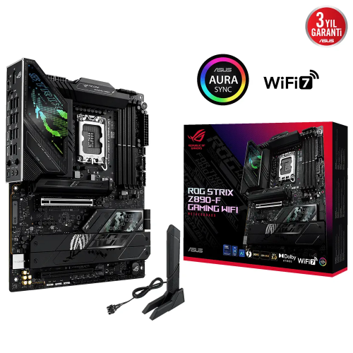 ASUS%20ROG%20STRIX%20Z890-F%20GAMING%20WIFI,%208600MHz,%204xDDR5,%205x%20M.2,%20HDMI,%20DP,%202xThunderbolt,%204xType-C,%20Wi-Fi%207,%20Bluetooth%205.4,%20Intel%20Core%20Ultra%20CPU(Seri%202),%20LGA1851%20Soket,%20Gaming%20Anakart