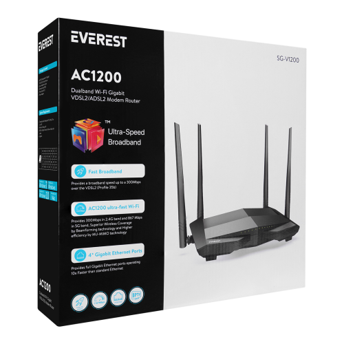 EVEREST%20SG-V1200,%20AC1200,%20300-867Mbps,%20Dual%20Band,%202.4GHz-5GHz,%201200Mbps,%20WiFi,%204xAnten,%20USB,%20VDSL2,%20ADSL2,%20MODEM%20ROUTER