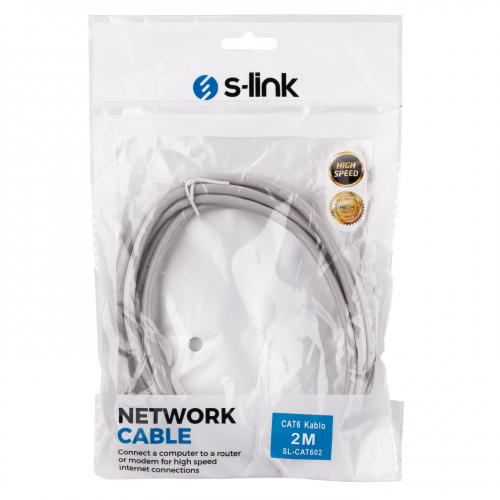 S-LINK%20SL-CAT602,%20CAT6,%20Patch,%202Mt,%20Kablo%20(Gri)