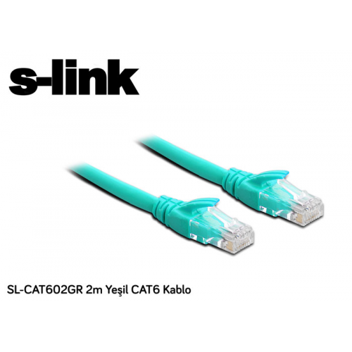 S-LINK%20SL-CAT602GR,%20CAT6,%20Patch,%202Mt,%20Kablo%20(Yeşil)