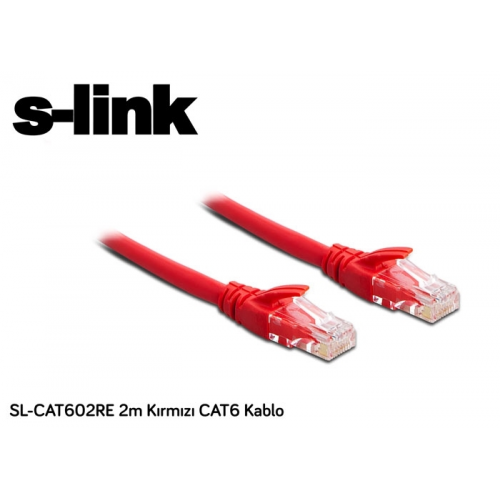 S-LINK%20SL-CAT602RE,%20CAT6,%20Patch,%202Mt,%20Kablo%20(Kırmızı)