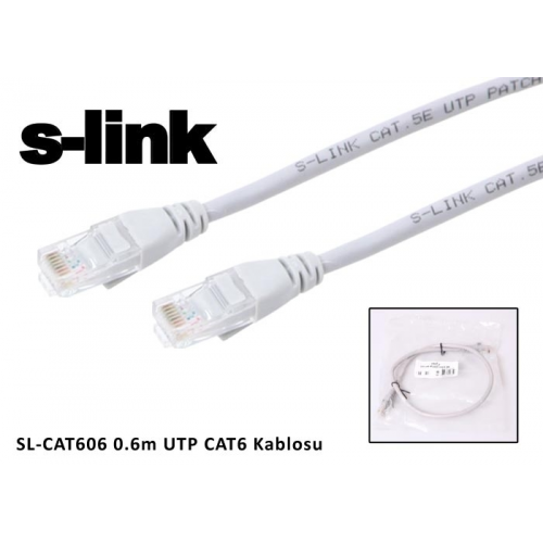 S-LINK%20SL-CAT606%20CAT6%20Patch%2060CM%20Kablo%20(Gri)