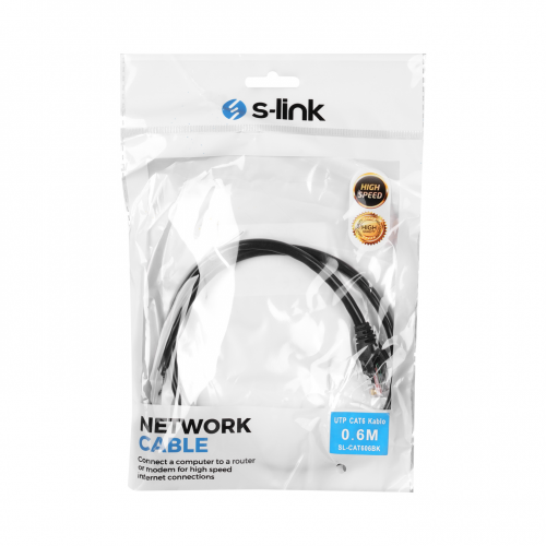 S-LINK%20SL-CAT606BK%20CAT6%20Patch%2060CM%20Kablo%20(Siyah)