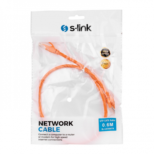 S-LINK%20SL-CAT606TR%20CAT6%20Patch%2060CM%20Kablo%20(Turuncu)