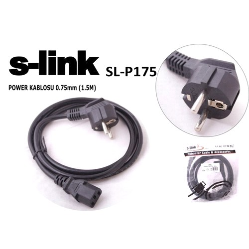 S-LINK%20SL-P175,%20Power%20Kablosu%200,75mm%201,5mt