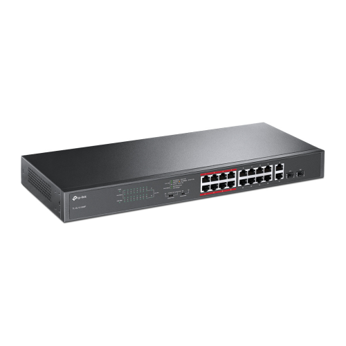 TP-LINK%20SL1218MP,%2016%20Port%20Megabit%20POE%20+%202Port%20Gigabit%20Combo%20SFP,%20250W,%20Rackmount%20Switch