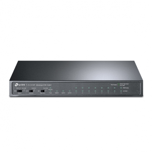 TP-LINK%20TL-SL1311MP,%2010%20Port,%20(8%20Port%20Megabit,%202%20Port%20Gigabit),%208%20Port%20PoE,%20124W,%20+1Port%20GigaBit%20SFP,%20Yönetilemez,%20Masaüstü%20Switch