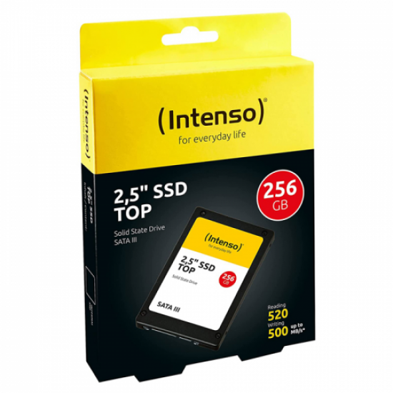 INTENSO 3812440, 256GB, 520-500Mb/s, 2.5’’ SATA3, 3D NAND, SSD