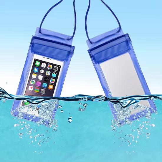 MAVİ - İthal Su Geçirmez Kılıf Telefon Tüm Telefonlar Uygun Su Kılıfı