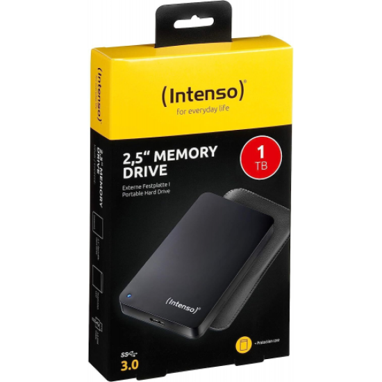 INTENSO 6023560, 1TB, 2.5’’, USB3.0, Taşınabilir, Harici HDD, Siyah