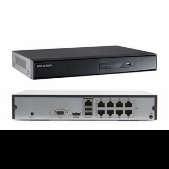 HIKVISION DS-7108NI-Q1/8P/M, 8Kanal PoE, 4Mpix, H265+, 1 HDD Desteği, 1520P Kayıt, 60Mbps Bant Genişliği, Metal Kasa, NVR