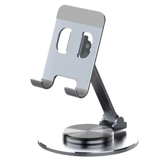 Metal 360° Dönen Tablet ve Telefon Standı Katlanabilir Masaüstü Tutucu NO.S512