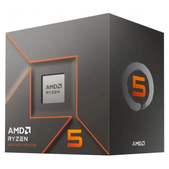 AMD RYZEN 5 8400F 6 Core, 4,20-4.70GHz, 16Mb Cache, 65W,  AM5 Soket, BOX (Kutulu), (Grafik Kart YOK, Fan VAR)