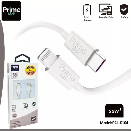 25W PD iphone Hızlı 1 Metre Şarj Kablosu PCL-K104