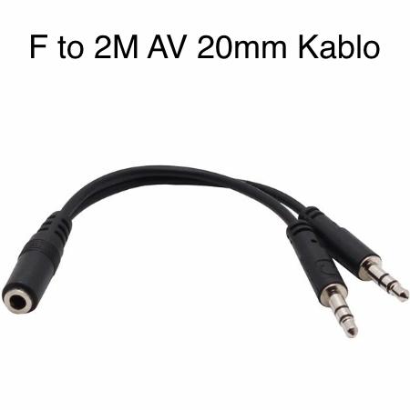AV Cable F To 2M 20cm Çeviri (Vakumsuz)