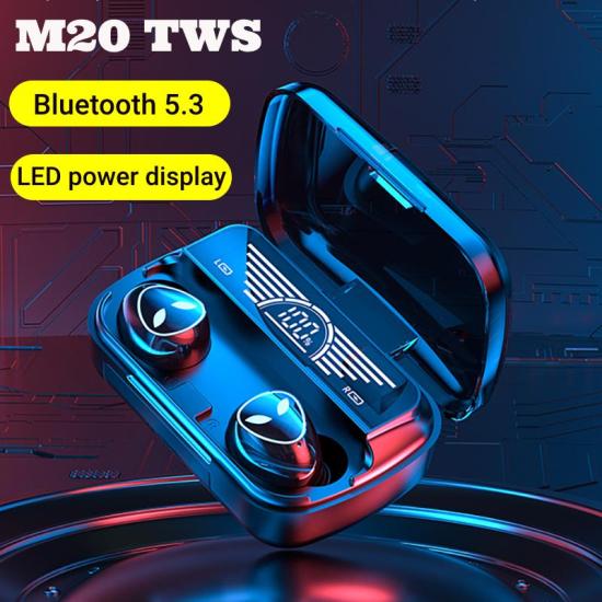 M20 TWS Kablosuz Kulaklık Dokunmatik Kablosuz Kulaklık LED Dijital Ekran