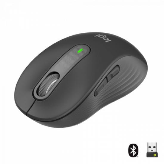 LOGITECH 910-006253, M650 Signature, Siyah, Sağ El, USB Nano 2,4G Kablosuz, 4000dpi, Optik, 5 Tuşlu, 24ay Pil Ömrü, Sessiz Mouse